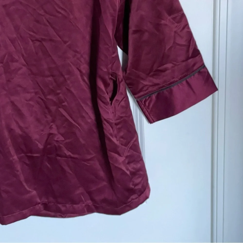 New! Bluebella Wren satin kimono Pajama top and pants Set red 47678